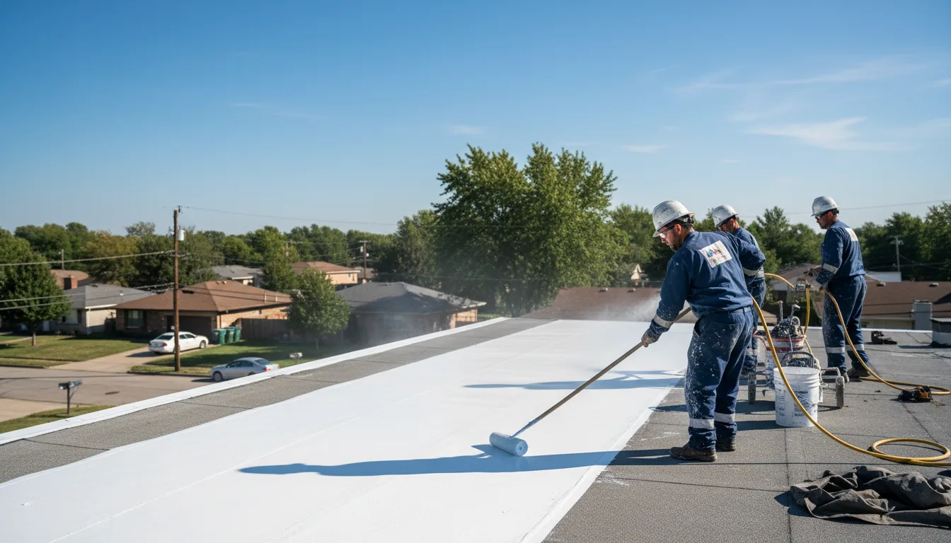 Commercial roof coating in Mooers Forks, NY near me